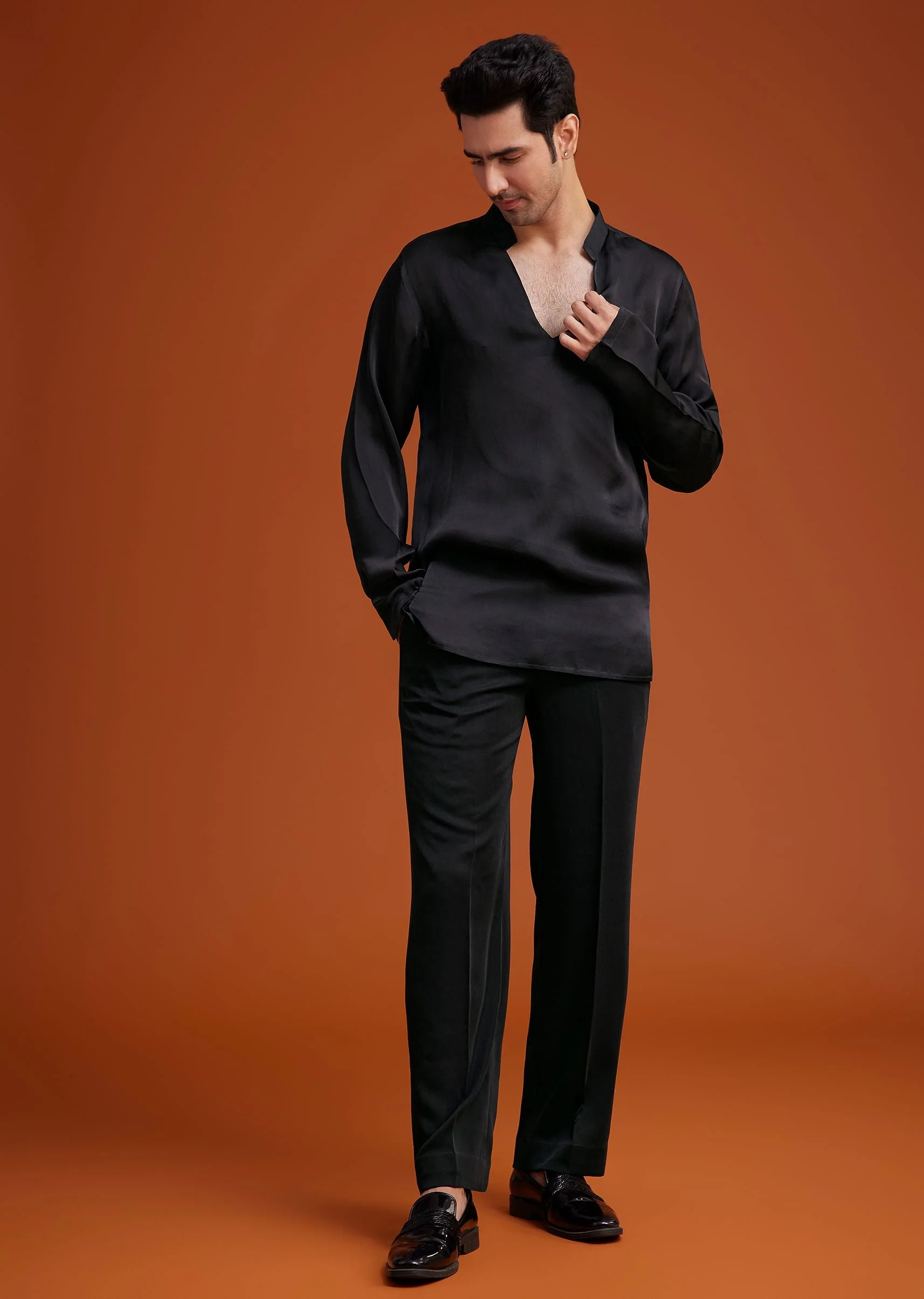 Black Embroidered Jodhpuri Set - Image 6