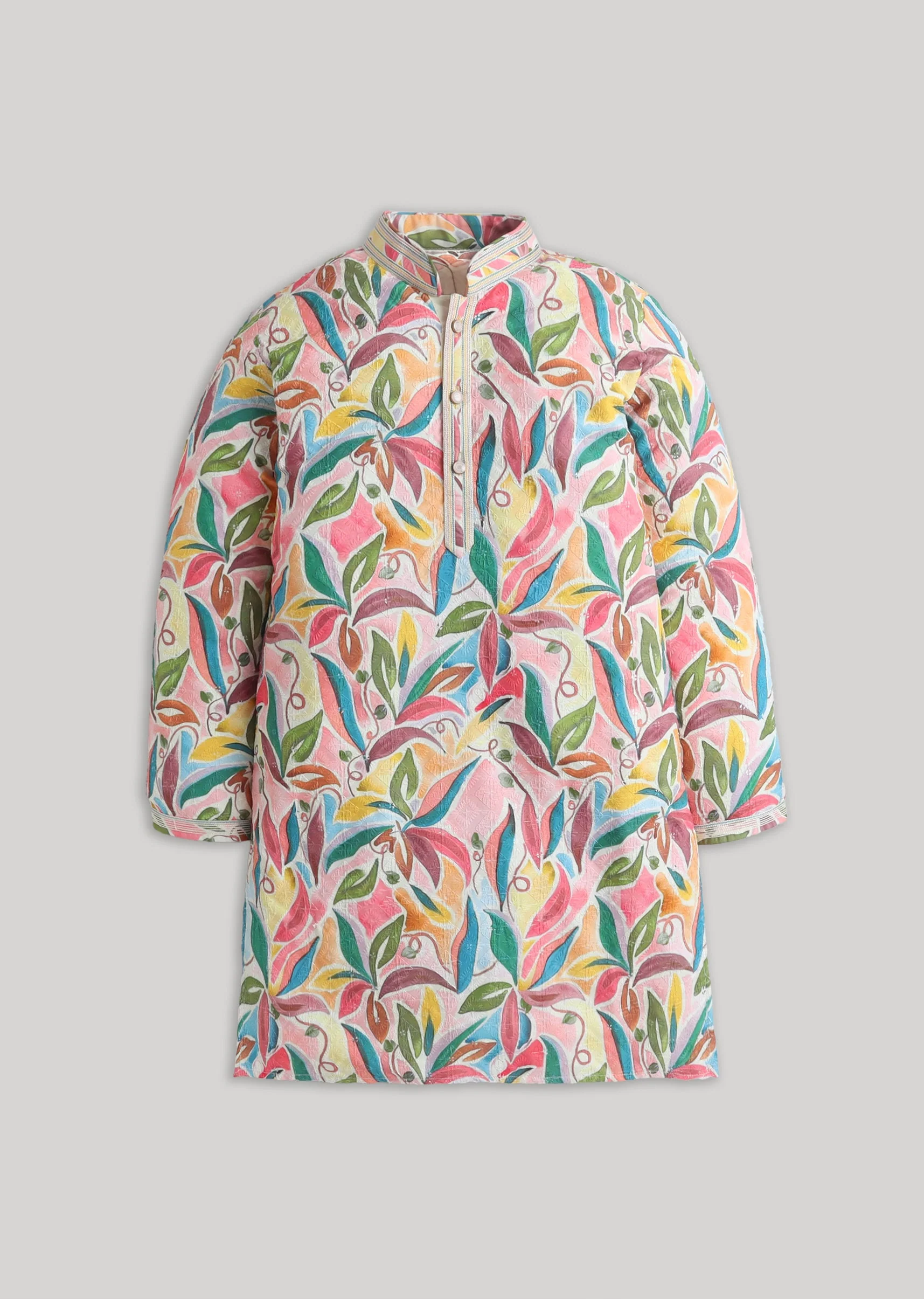 Floral Cotton Kurta Set - Image 2