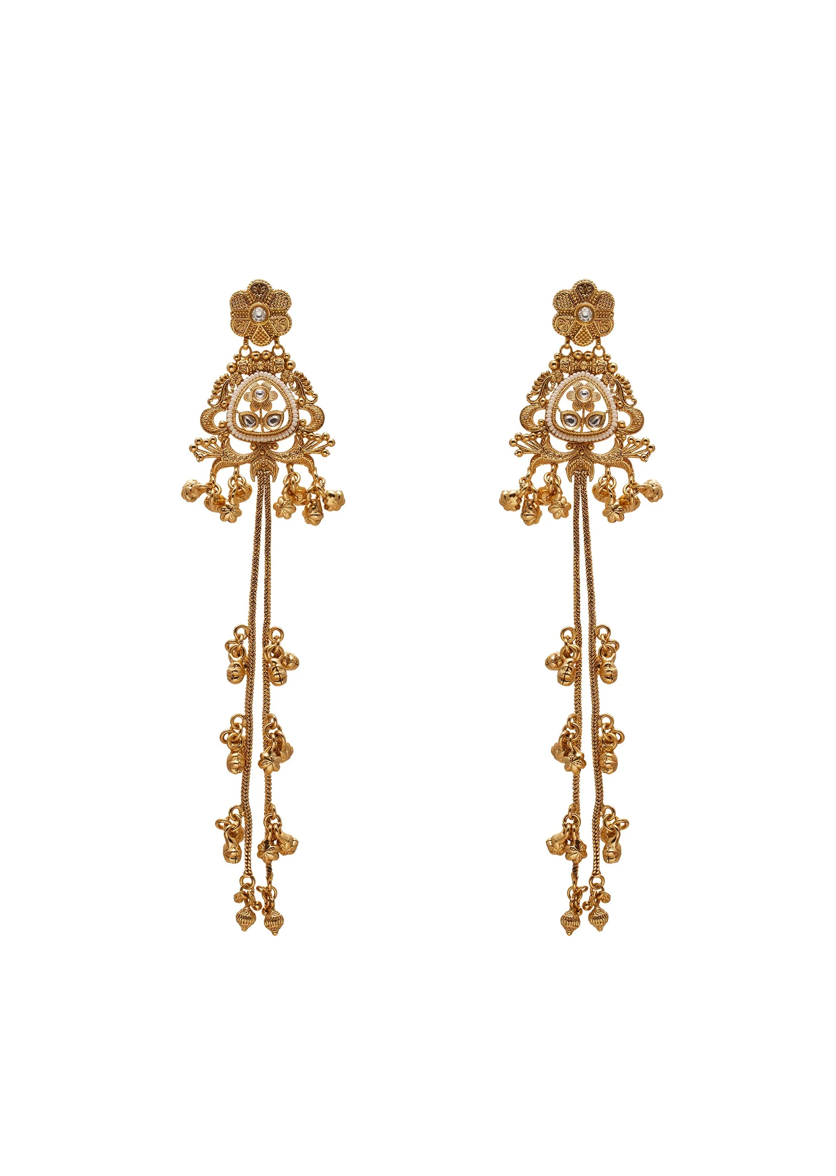 Long Tassel Dangler Earrings - Image 2
