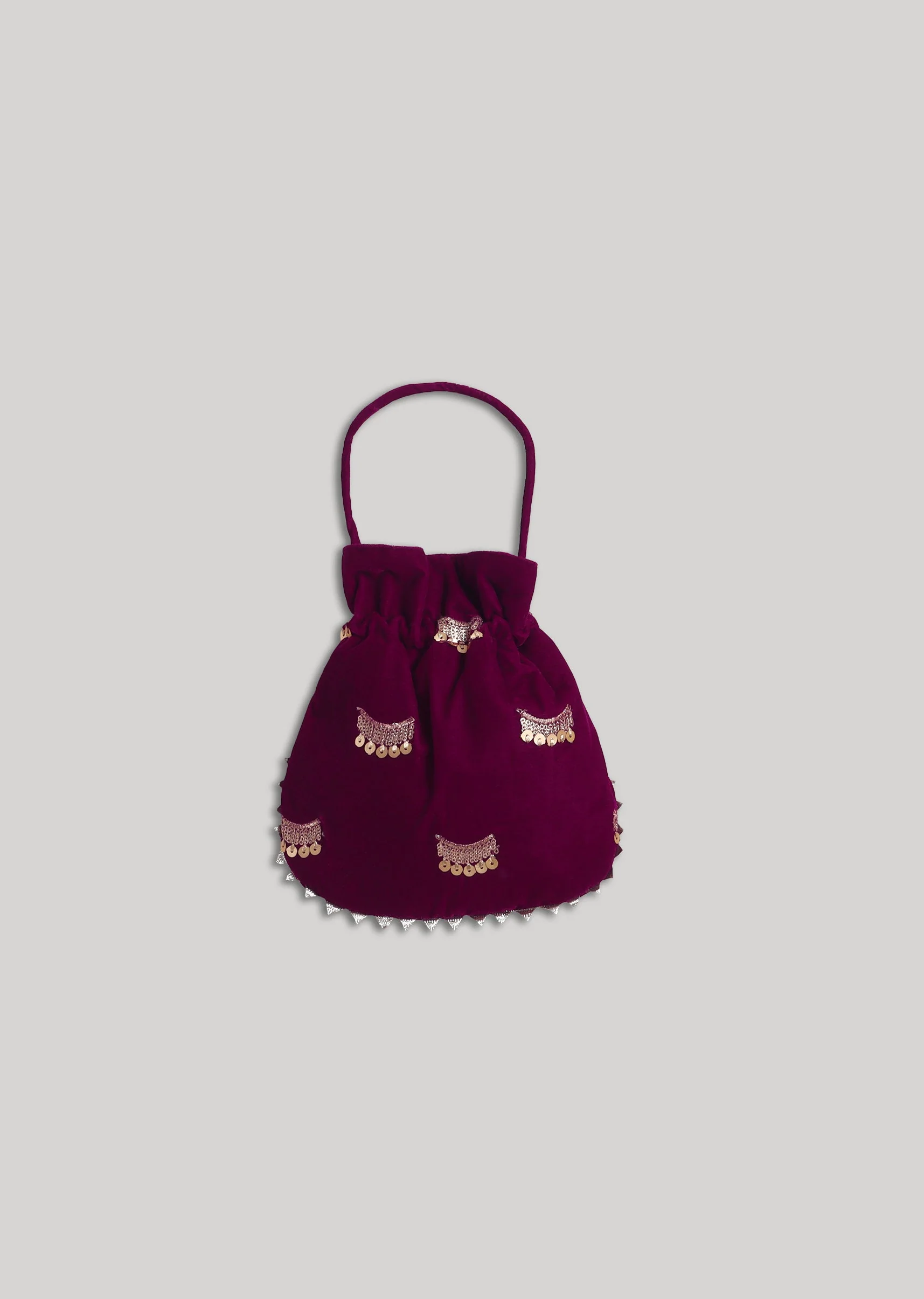 Maroon Velvet Kurta Set - Image 8