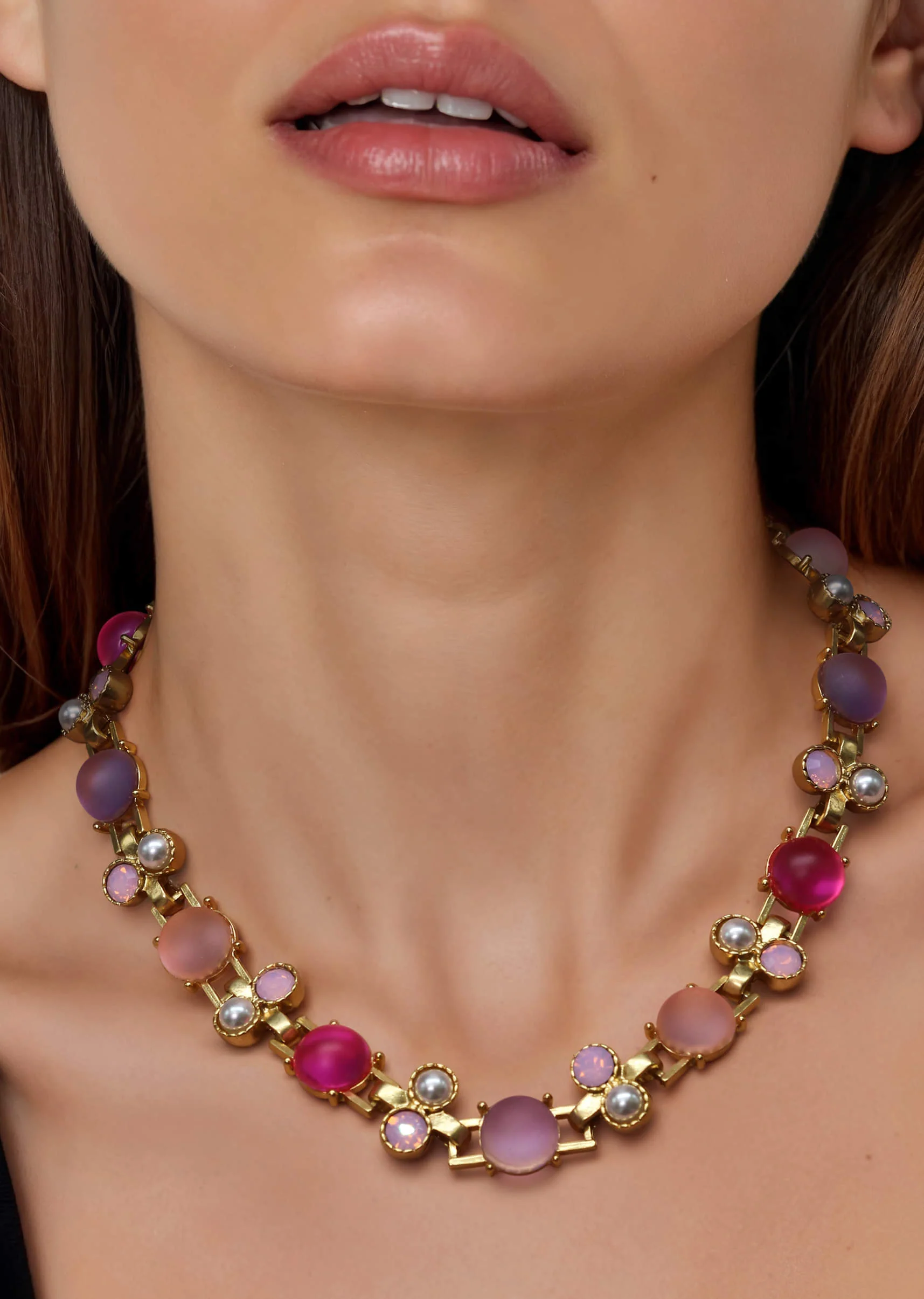 Multi Fusion Stone Encrusted Necklace - Image 4
