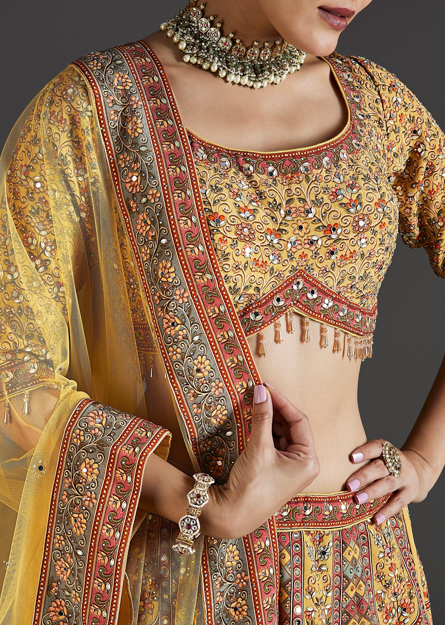 Mustard Yellow Glow With Mirror Shine - Image 3