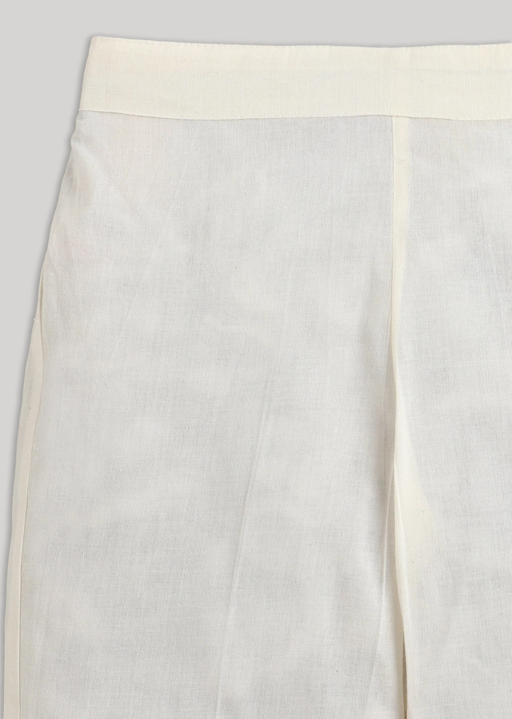Off White Kurta Set With Embroidery And Multicolour Accents - Image 8