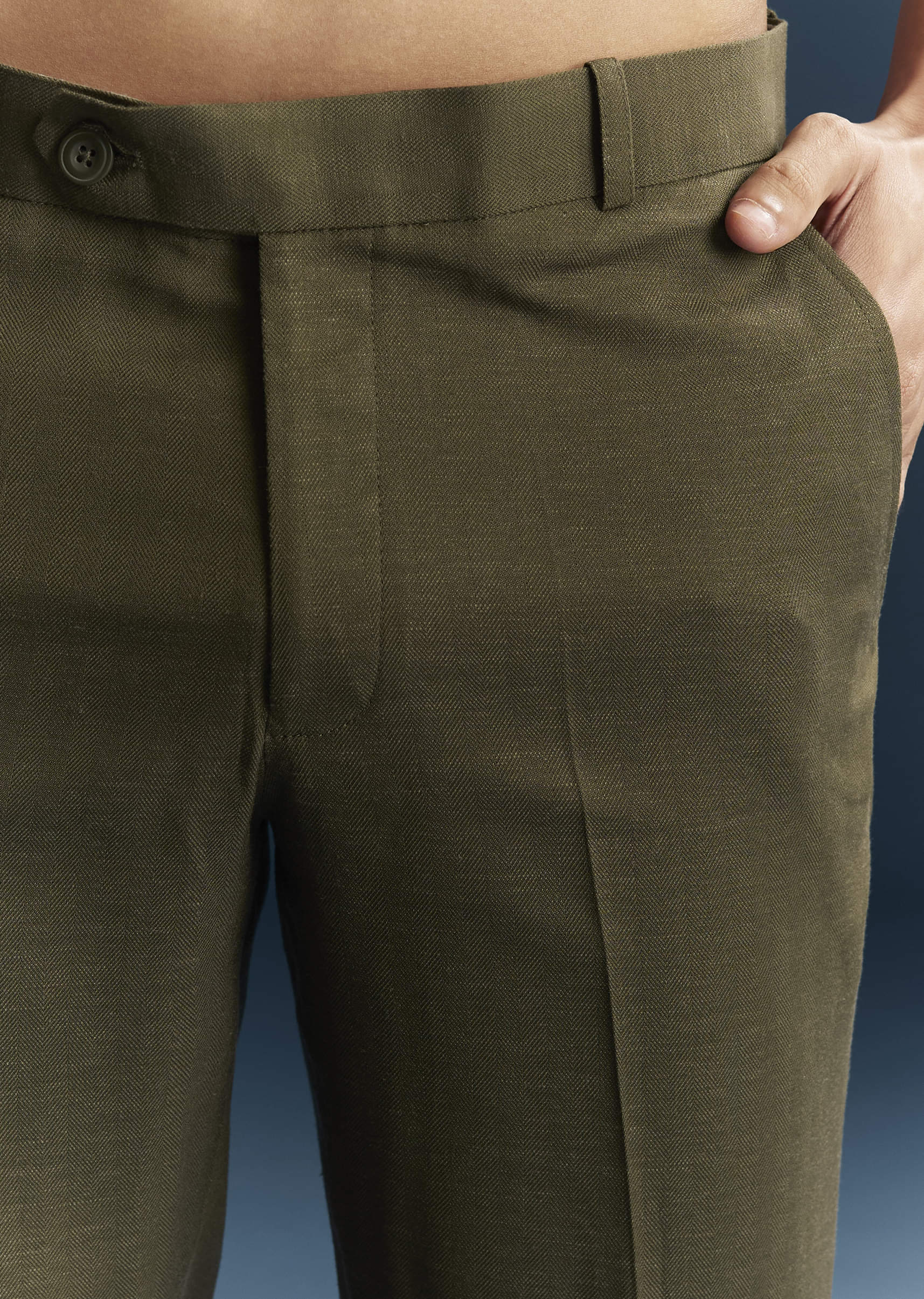 Olive Green Jodhpuri Suit For Men With Resham And Beads Embroidery - Image 7