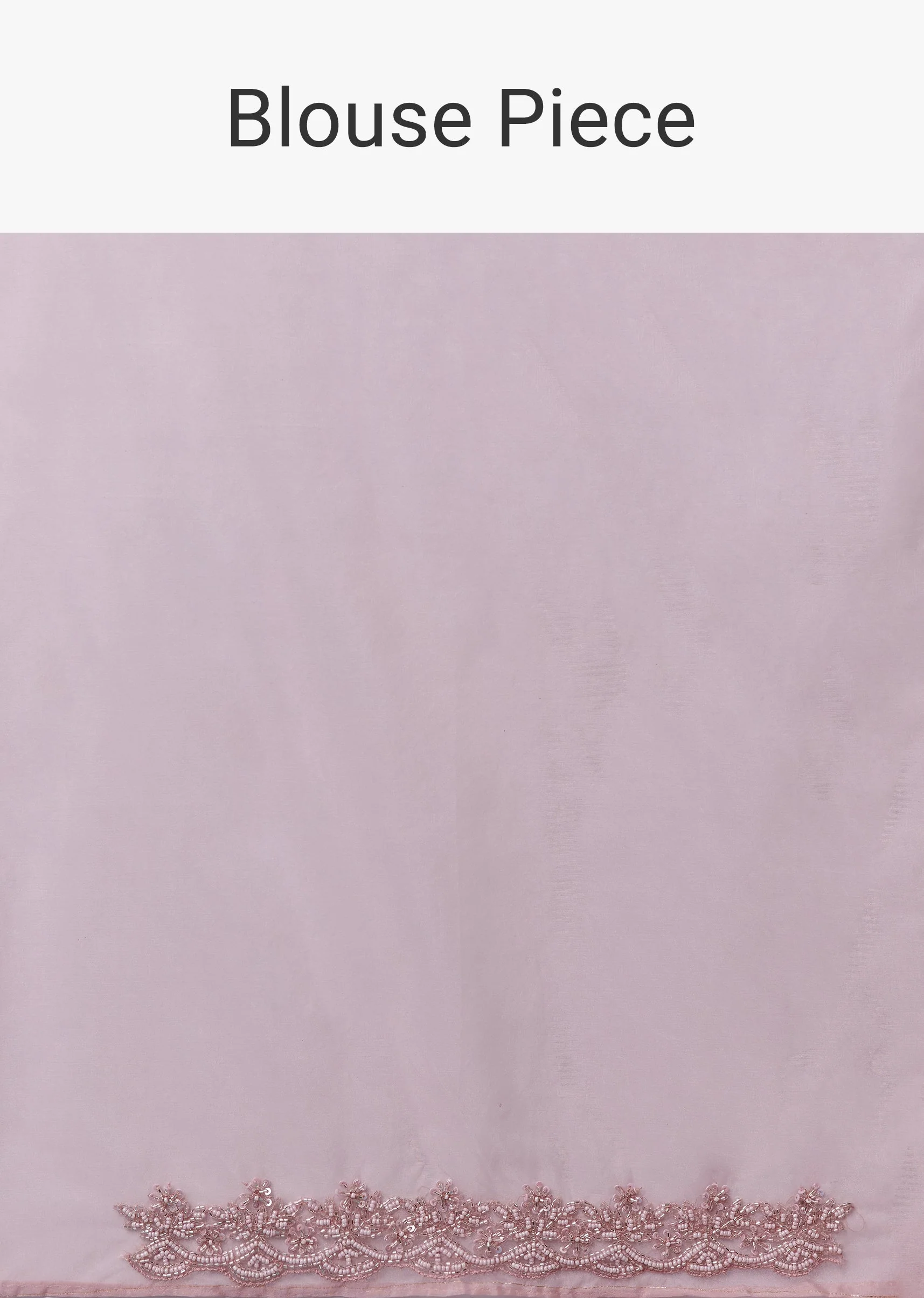 Pink Organza Saree With Cutdana Beads And Sequin Embroidery - Image 10