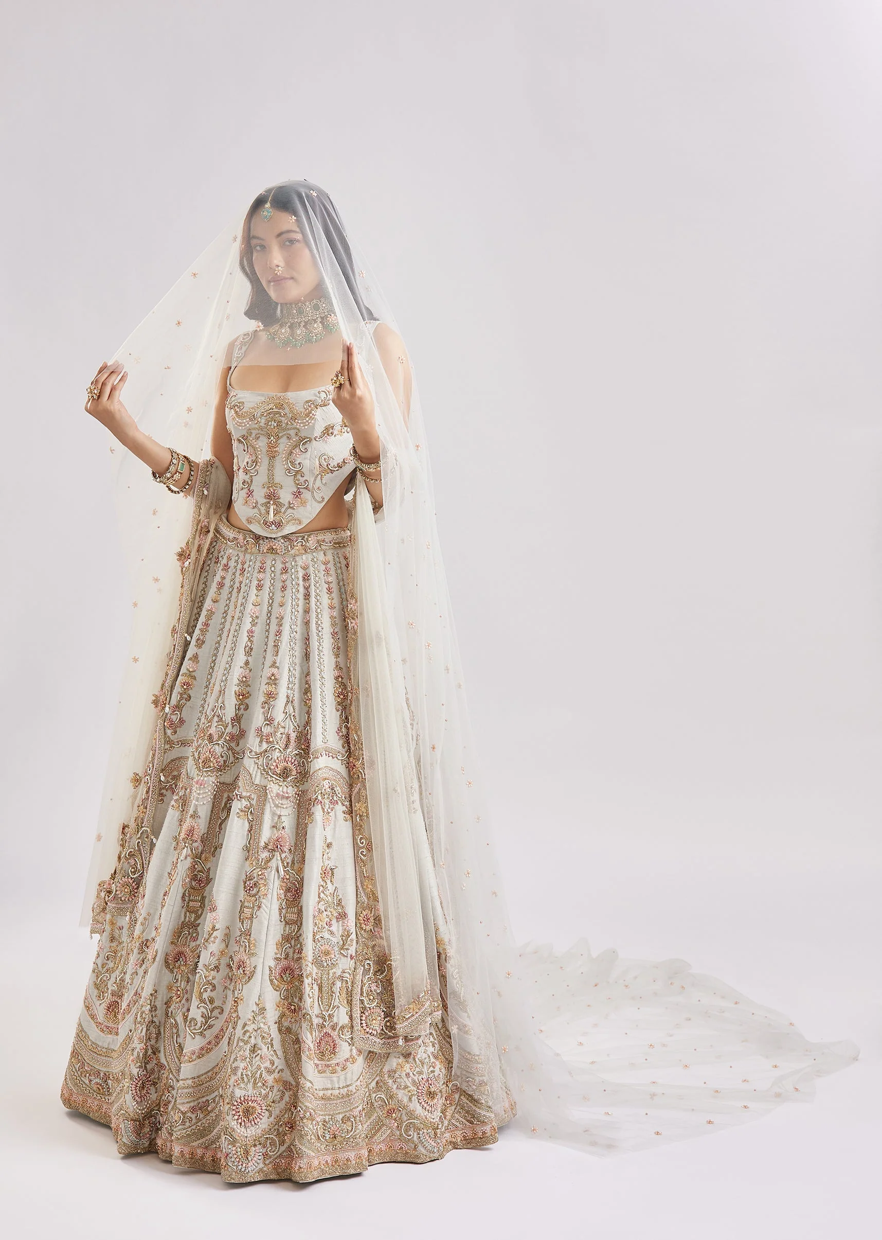 Powder Blue Corset Bridal Vision - Image 2