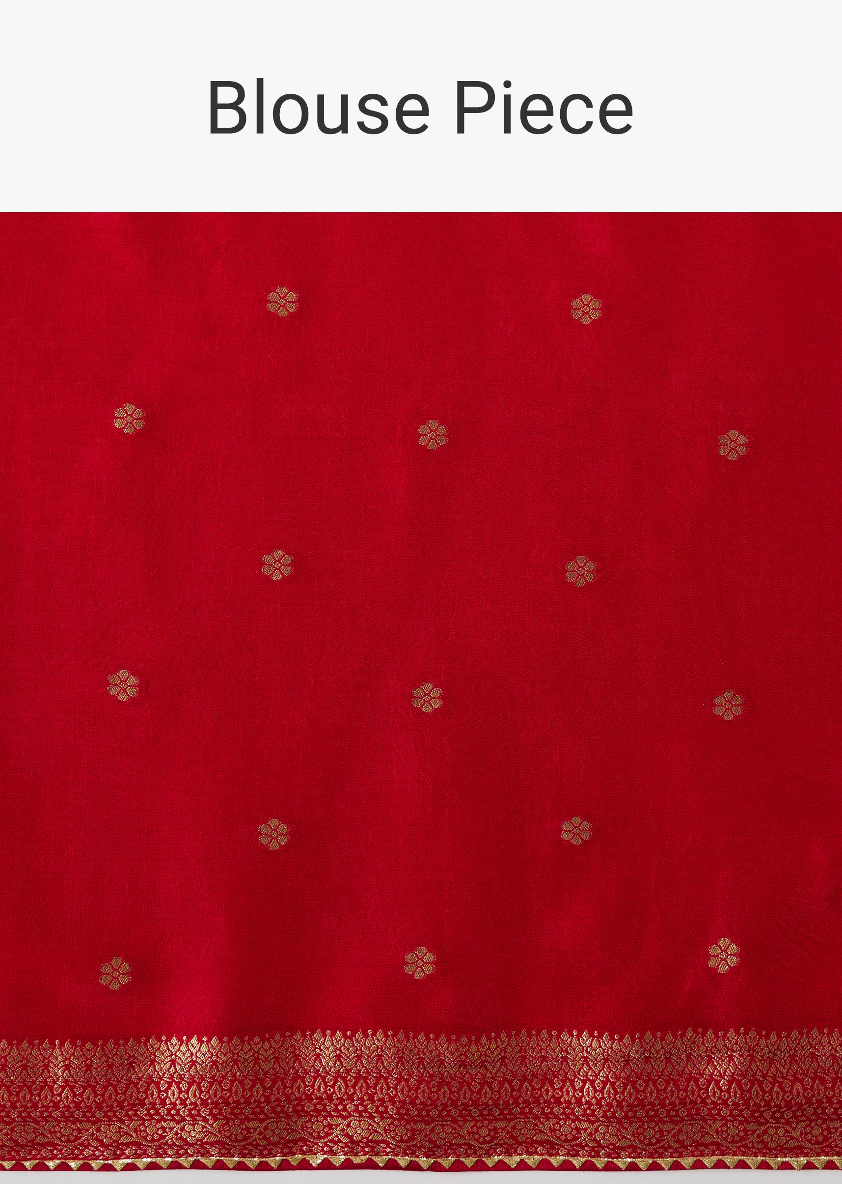 Red Silk Woven Saree With Booti Work And Bandhani Motifs - Image 12