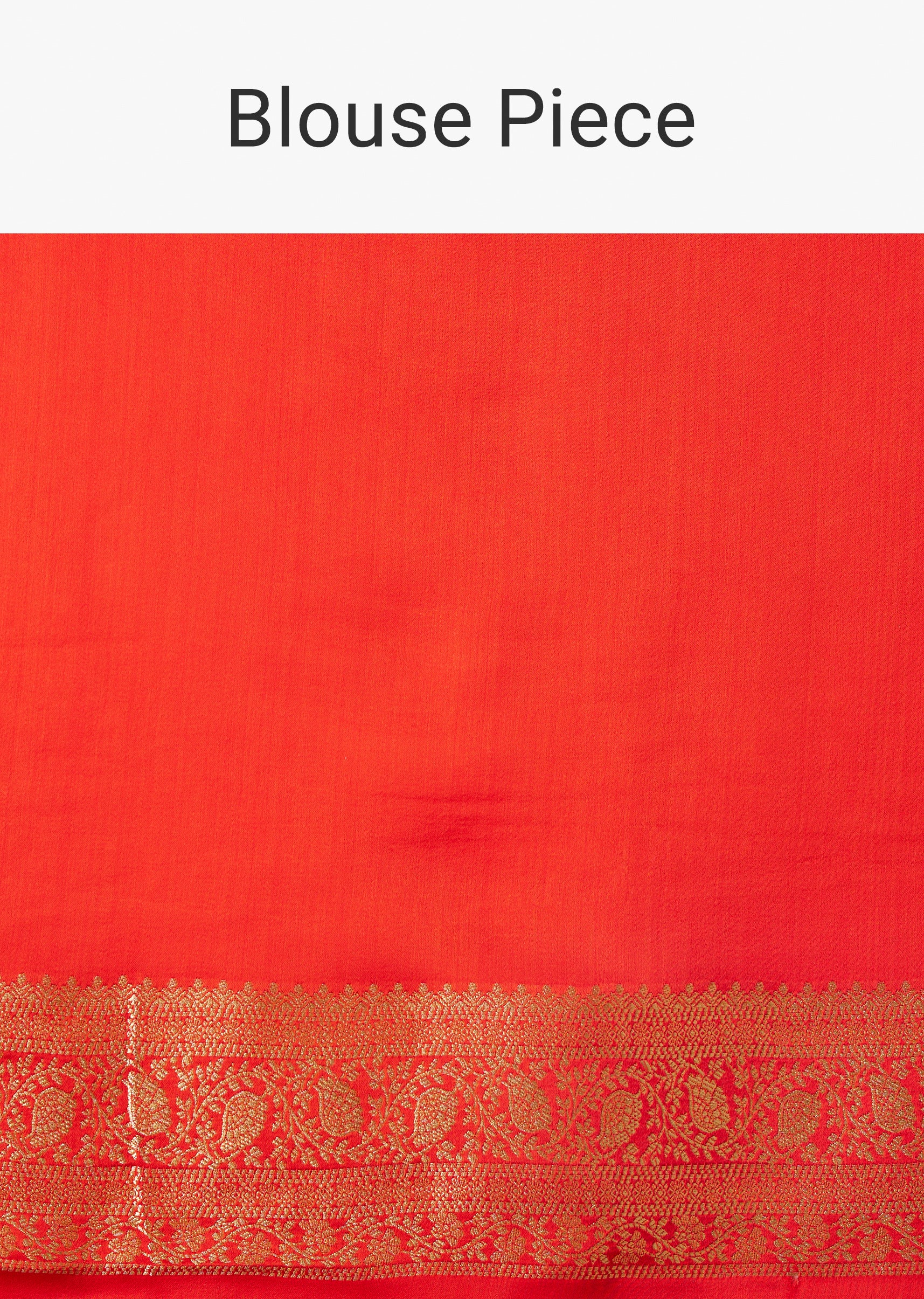 Rust Orange Dola Silk Saree With Butti And Woven Border - Image 9
